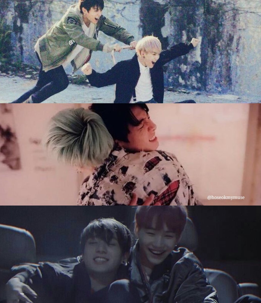 hyyh yoonkook ㅡ to clear things up,, please try to understand the below added illustrations first. jk conveys the innocence, youth possess but is getting beckoned by "adulthood" several times (explained in my previous-to-previous thread) while yoongi is mentally lonely, ++