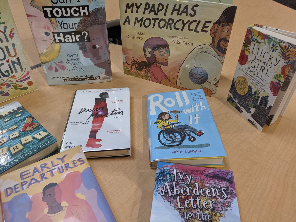IPSKmsHSLibrary's tweet image. More of our new books from an Ipswich Public Schools Innovation Grant #schoollibraries #DiversityandInclusion #diversitymatters #middleschoollibrary
