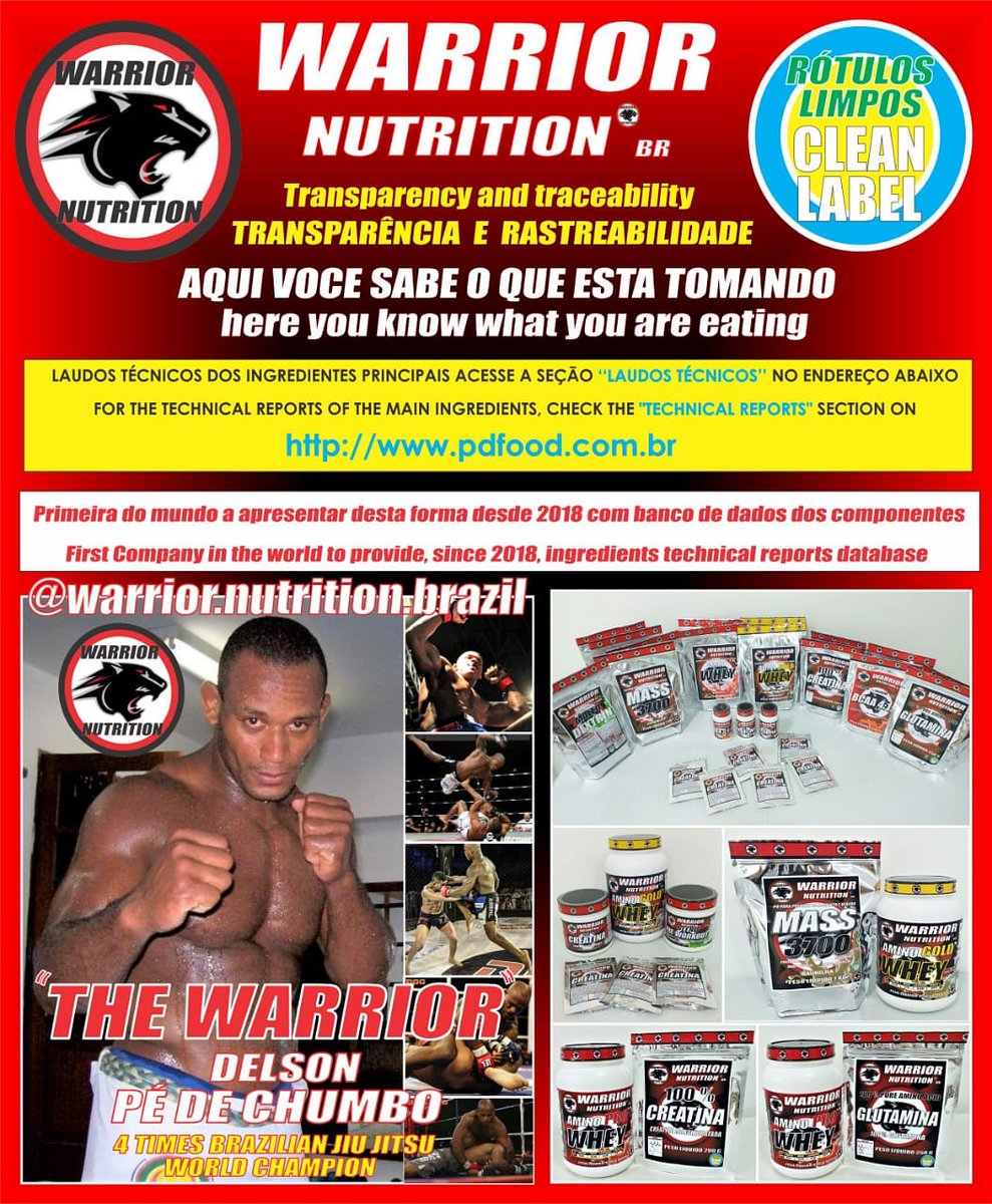 WarriorNutriBr's tweet photo. Warrior Nutrition – a nutrição do Guerreiro
https://t.co/9ztJTmtPhk
#RotulosLimpos #CleanLabel Aqui você sabe o que está tomando!
#WarriorNutritionBr #pedechumbobjj #bjj #BrazilianJiuJitsu #Suplementos #AwaWelfare #ResponsabilidadeSocial #Inovaçao mundial https://t.co/vsG5MkpLTk
