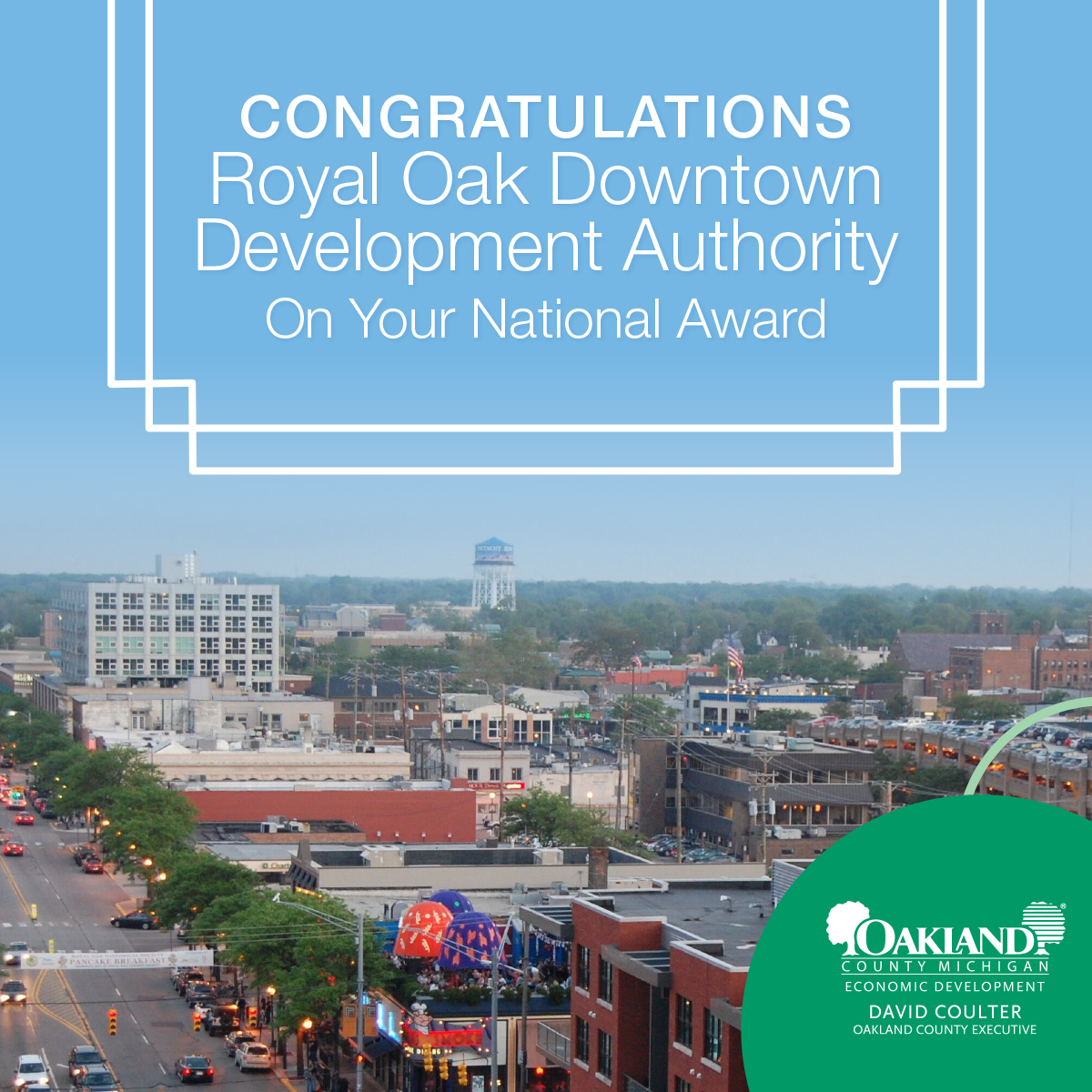 Advantage Oakland (@advantageoak) on Twitter photo #RoyalOak Downtown Development Authority wins national revitalization award from <a href="/NatlMainStreet/">Main Street America</a> for two-pronged approach to support #smallbusiness & stimulate local economy during the pandemic. #OaklandCounty <a href="/rodowntown/">Downtown Royal Oak</a> <a href="/MainStreetsConf/">Main Street Now Conference</a> @royaloakchamber
MainStreetOaklandCounty.com #RoyalOak Downtown Development Authority wins national revitalization award from <a href="/NatlMainStreet/">Main Street America</a> for two-pronged approach to support #smallbusiness & stimulate local economy during the pandemic. #OaklandCounty <a href="/rodowntown/">Downtown Royal Oak</a> <a href="/MainStreetsConf/">Main Street Now Conference</a> @royaloakchamber
MainStreetOaklandCounty.com