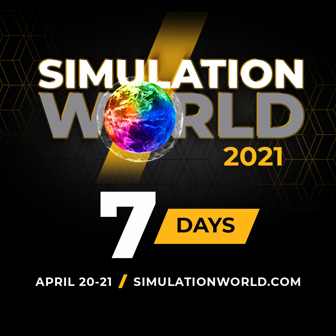 ANSYS's tweet photo. 7️⃣ days to go until #SimulationWorld 2021!

Join us as we bring together some of the greatest minds in engineering #simulation all under one virtual roof!

Register today! https://t.co/jzV2z9Mk4C https://t.co/wi2YgNuH0M