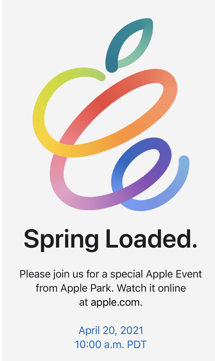 RobSin91's tweet image. And I sprang out of my bed.
#Apple #springevent