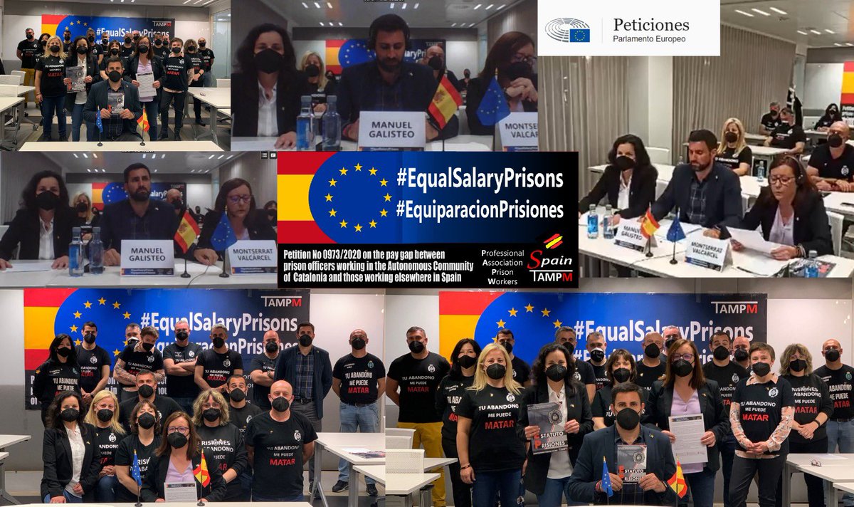🖥 Finalizada la Petición 0973/2020 al <a href="/Europarl_ES/">Parlamento Europeo en España</a> en el día de HOY vía Streaming por parte de <a href="/tu_abandono/">TAMPM - Tu abandono me puede MATAR</a>, con resultado POSITIVO‼️

🇪🇺 Queda ABIERTA la petición

👏🏼 Gracias a los Parlamentarios Europeos que nos han APOYADO y lo han hecho posible

#EquiparacionPrisiones
#TAMPM