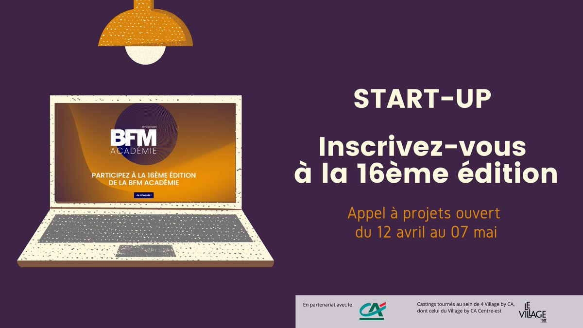 📣 Breaking News 📣 - <a href="/bfmacademie/">BFM Académie</a> fait son grand retour ! Vous êtes une start-up et vous souhaitez vous inscrire ?

🗓 du 12 avril au 7 mai 2021
📝 bfmacademie.fr

#entrepreunariat #Business #Startup #BFM #concours #Innovation