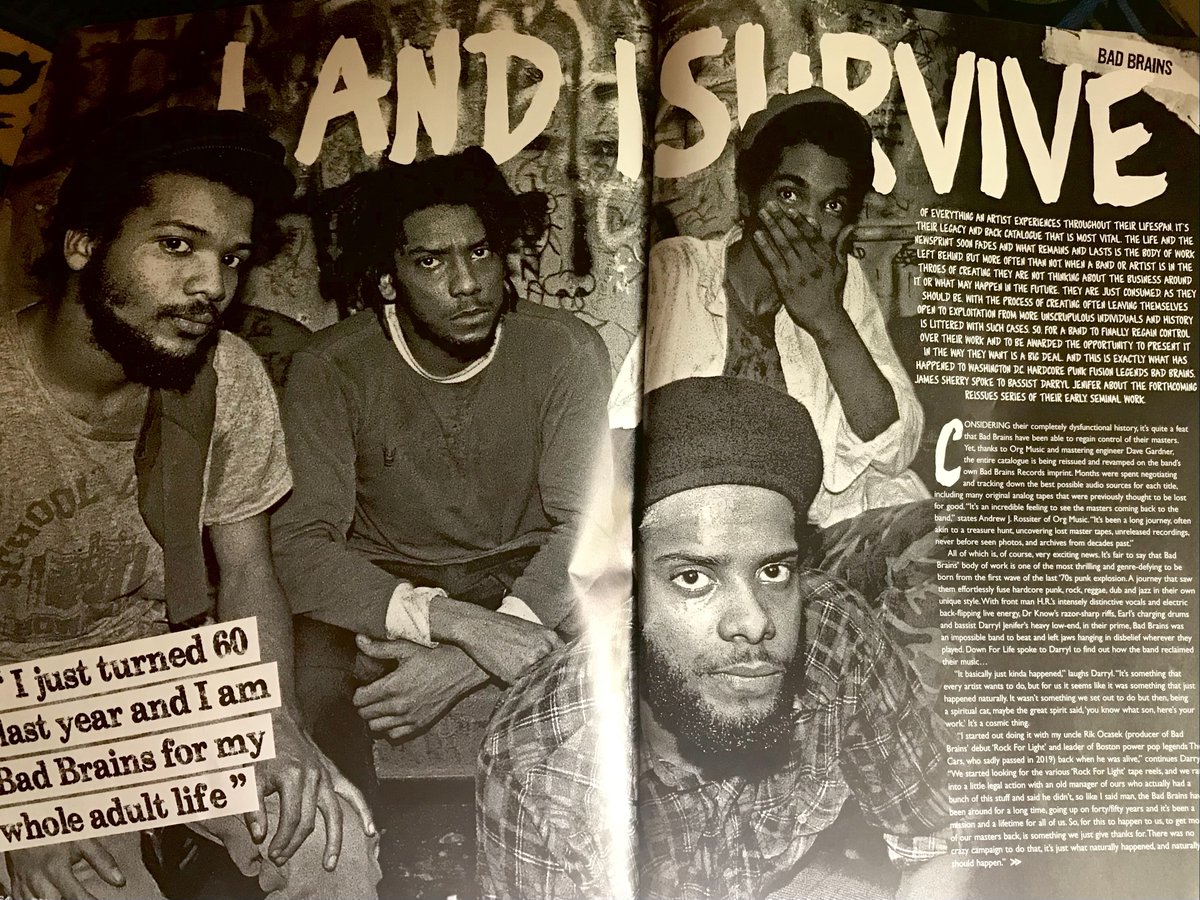 xopublicity's tweet photo. #BadBrains lovingly chronicled in a four page spread in @DownForLifeZine #11 by James Sherry about their upcoming reissue series on #BadBrainsRecords and
@orgmusiclabel! #firsthardcore #americanpunk #PMA #badbrains #badbfrainsrecords #orgmusic https://t.co/XVttTBkdEG
