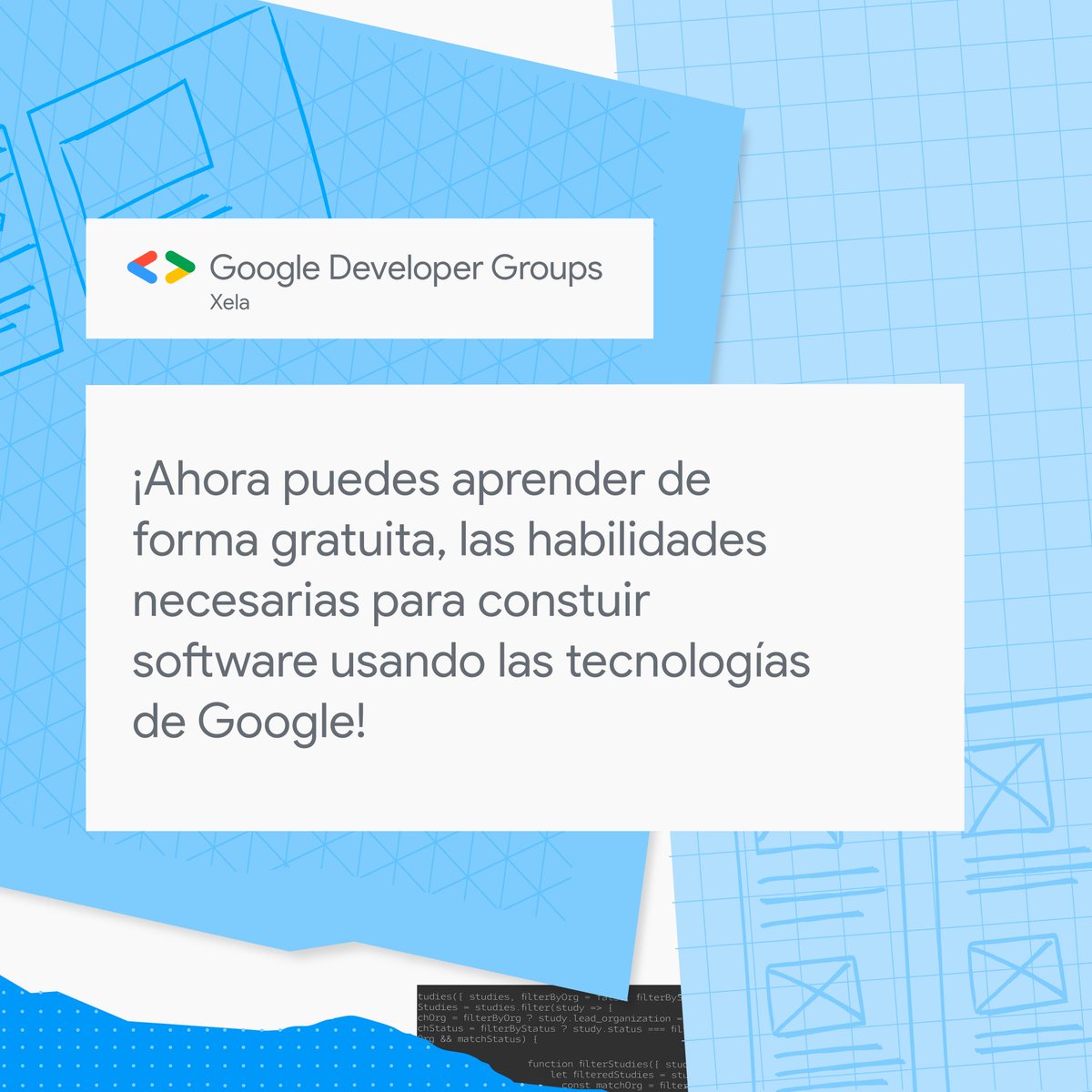 gdgxela's tweet photo. ¡Un, Dos, Tres!
Sección dedicada a darte a conocer recursos para que puedas ampliar tu formación en tecnología.
Hoy te presentamos: Google Learn. #GDGXELA #GoogleDevelopersGroup #GoogleLearn https://t.co/Hlz5NAtbUT