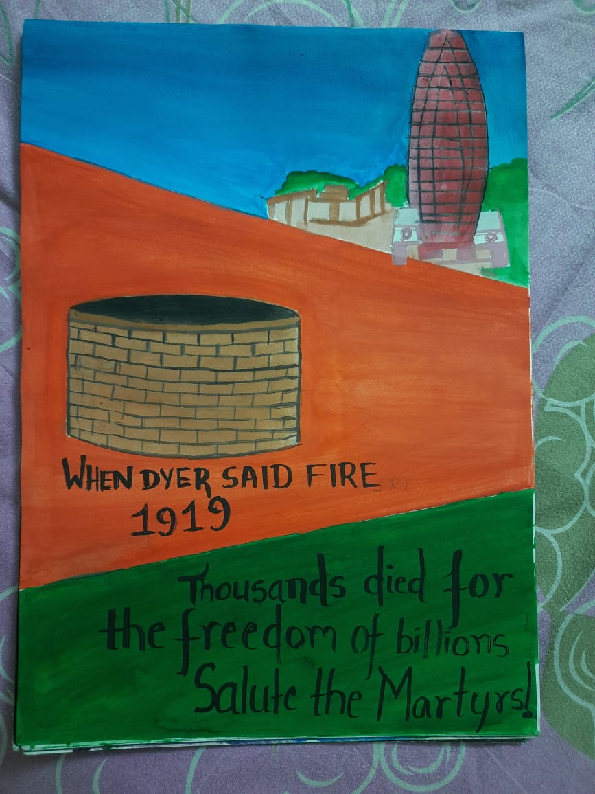 UnityMaximum's tweet photo. On account of India's freedom struggle Jalianwala bagh remembrance online poster making competition was conducted on 13 Apr 2021 at AECS Tarapur School of 5MGB @mumbai_group https://t.co/VVxxHhCabw