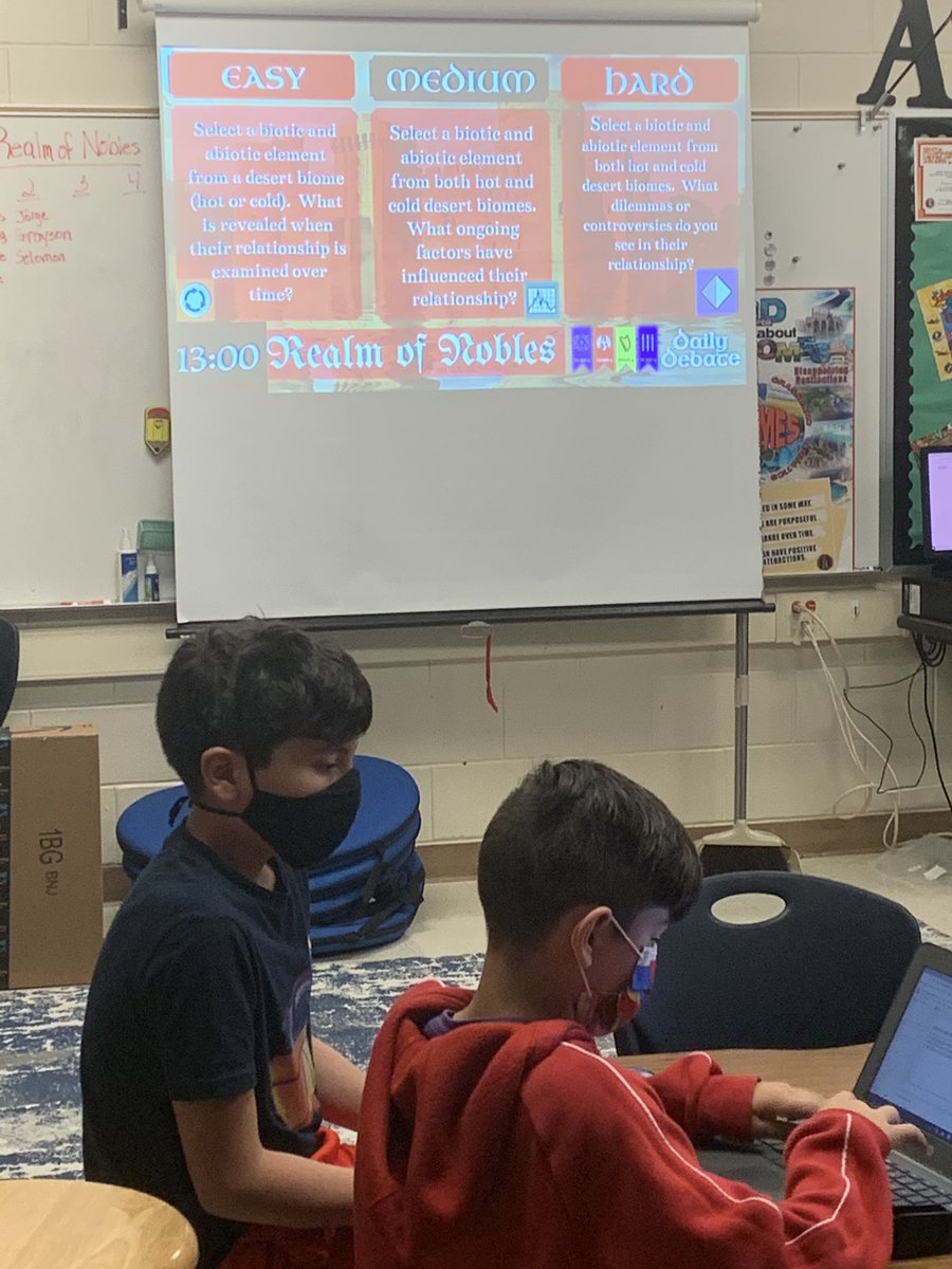tracyhenn4's tweet photo. This group of boys were more engaged than I have ever seen them in the in our first episode of the Realm of Nobles. We ❤️ the resources from #emc2Learning ! @NISDLockeHill  @NISDGTAA #LockeHillAmerica #ExPlap https://t.co/njHsOiOujM