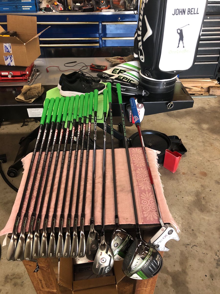 OneLegBell's tweet photo. Great day training and getting ready for our first adaptive tournament of the year next week in Tucson, AZ. Practice, clean, and repeat. #callawayadaptiveteam #teamcallaway #callawaygolf #callawayepic @CallawayGolf https://t.co/TjwvxHvqn9