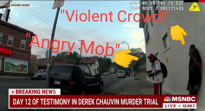 Video clearly shows #RACISTCOPS looking to MAKE SOMEONE ELSE A CRIMINAL.
WHILE THE COPS WERE MURDERING #GeorgeFloyd. 'Who are you? What business do you have? Can I see your id? You're standing too close. Your buddy may have hurt himself. How do you know him?' 🐷