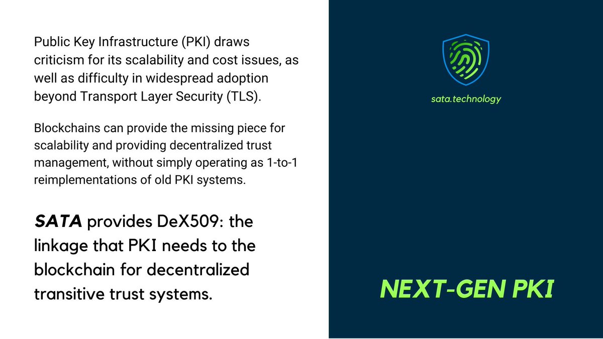 And trust itself can be managed on the chain: DeX509 provides the ability to utilise the amazing value of transitive trust in PKI but without the high operating costs with large scale Certificate Authorities.6/9