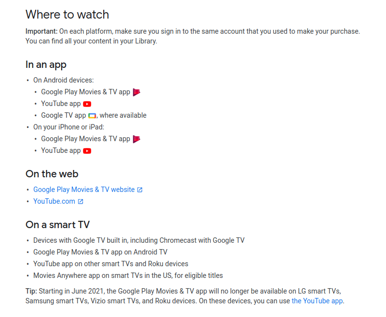 Yuri Krupenin As For Play Movies Tv The App Has Already Been Replaced On Android Phones Where It Is Now Called Google Tv Google Launched This App Alongside Another