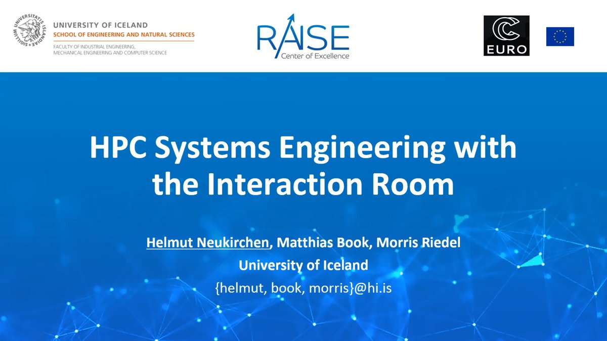You missed the first <a href="/CoeRaise/">CoE RAISE</a> seminar? No problem! You can watch it again on our YouTube Channel.

youtu.be/lLkQGPA9_CI

<a href="/uni_iceland/">University of Iceland</a> @EuroCC_project @FocusCoE