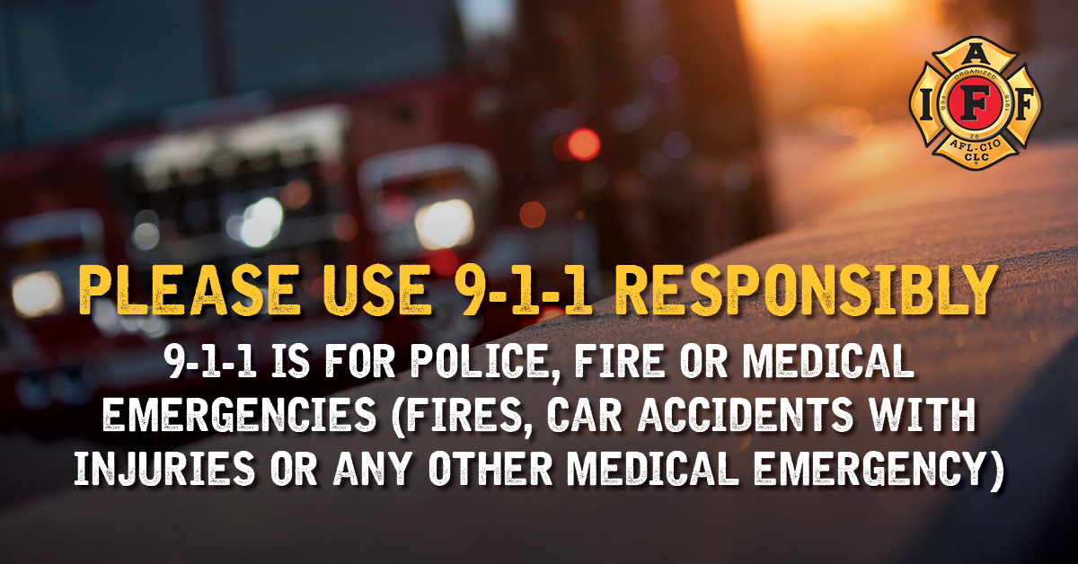 Please Use 9-1-1 Responsibly  #NPSTW2021