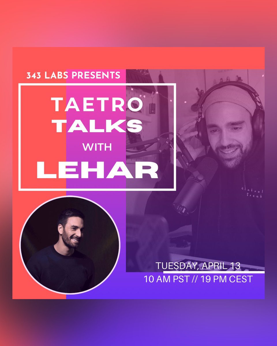 should be a good chat with DJ / Label owner <a href="/leharmusic/">leharmusic</a> !

going live in a few: youtu.be/_SKkrGbVm5U