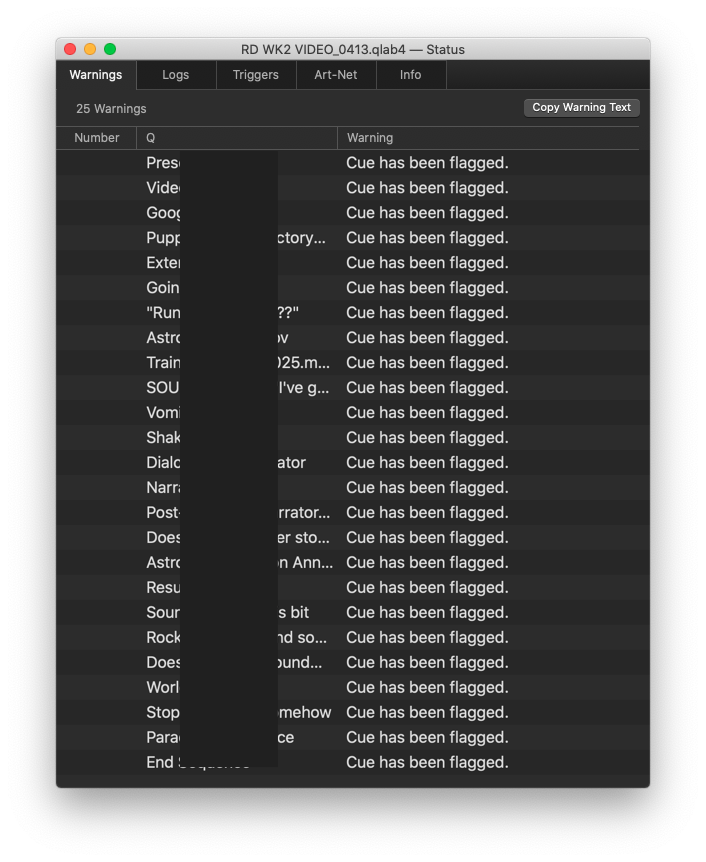 samozzy's tweet image. It's been a QLab notes day for Valentina Star Dreamer. 
How it started ✨🚀🌌 How it's going