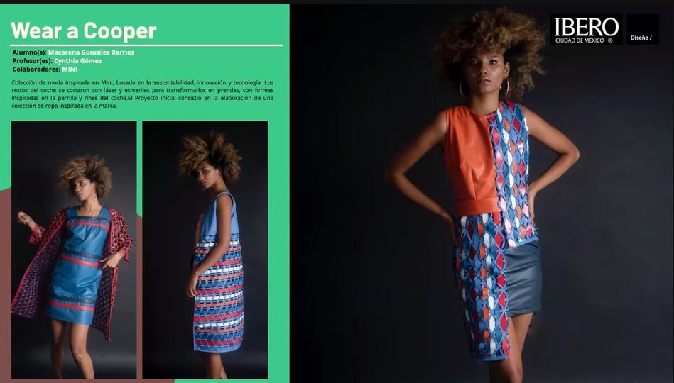#InéditoUniversitario #MenciónHonorífica para Macarena Gónzalez Barrios con el proyecto Wear a Cooper, colección de ropa inspirada en Mini, basada en la sustentabilidad, innovación y tecnología. #IberoDiseño ¡Felicidades <a href="/Ibero909FM/">Ibero 90.9 FM</a> <a href="/IberoDiseno/">Ibero Diseño</a>