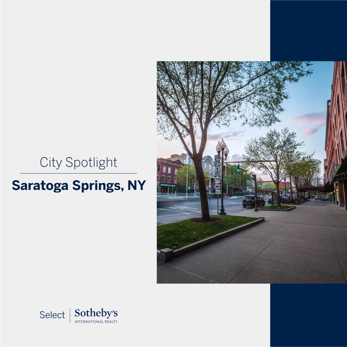 select_sir's tweet image. Introducing city spotlight, a new series highlighting towns and cities that we cover. The first spotlight is Saratoga Springs, NY. What other cities would you like to learn about?
Info Credit: discoversaratoga.org
#sothebysrealty #realestate #realestateagent #upstateny
