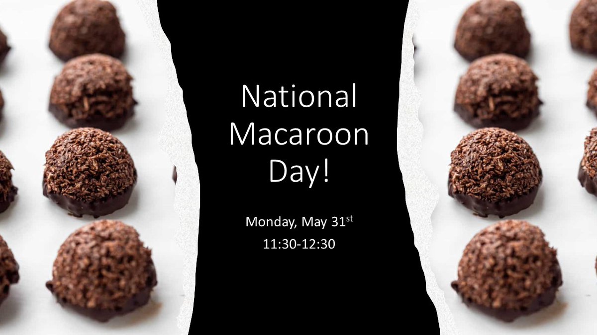 chartwellsatkes's tweet photo. Treat yourself to a Chocolate Macaroon - It's #NationalMacaroonDay!  @kingsedgehill #kesstudentlife https://t.co/9VXXD7bfwH
