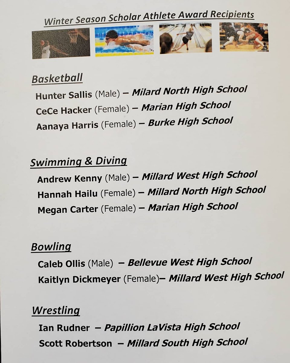 Congratulations to <a href="/hannah_hailu/">Hannah Hailu</a> and her being selected as a Scholar Athlete by the Greater Omaha Sports Committee. 

<a href="/MillardNorthHS/">Millard North HS</a> <a href="/MNHSActivities/">MNHS Activities</a>