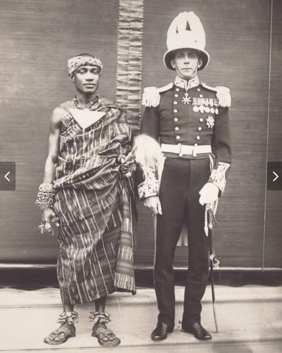 Otumfuo Nana Prempeh II with British governor of the Gold Coast Sir Arnold Hudson • ca. 1933 • Basel Mission Archives

#SiHene