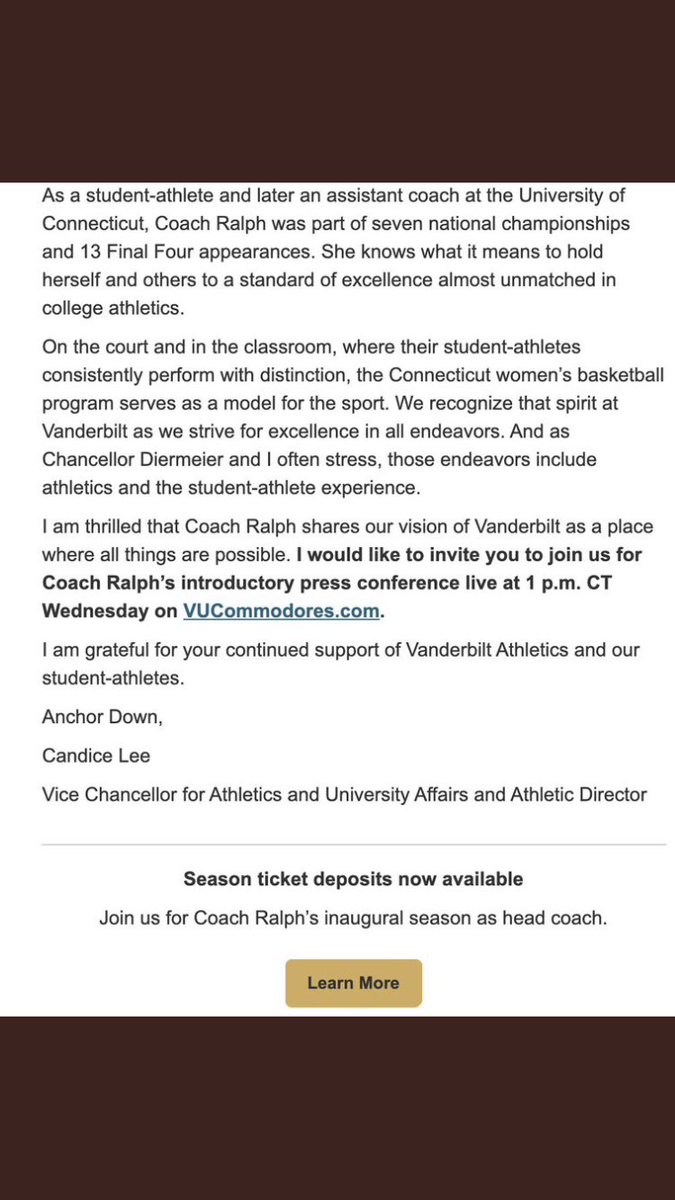 Trufco's tweet photo. #AnchorDown @VandyAD 
#DoingHerJOB 😉 https://t.co/JPzGsofQlV
