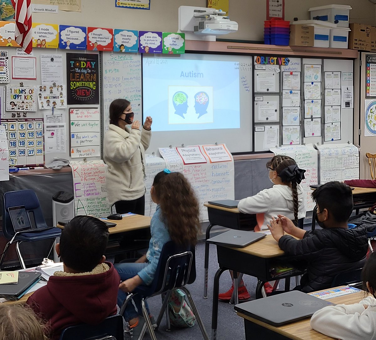 It is Autism Awareness Month and our Counselor has been busy educating our students on what Autism is and what it means, as well as the glorious differences we all possess.  <a href="/merry_counselor/">Zaira Latham</a> <a href="/pparson28/">Patti</a> <a href="/LiveElementary/">Live Oak Elementary</a> <a href="/FUESDSchools/">FUESD Schools</a> #AutismAwarenessMonth #AutismAcceptanceMonth