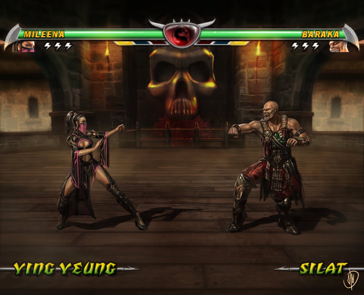 MK: Deception paintover with my redesigns of Mileena and Baraka # MortalKombat, image size:1200x974