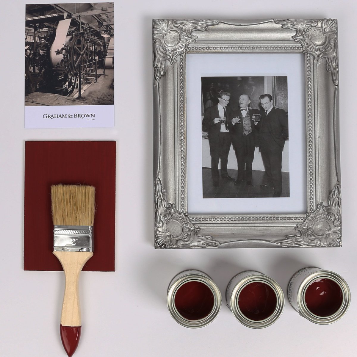GrahamandBrown's tweet photo. New to the 2021 paint card, #RogerRed is one of our top picks for upcoming trends. Affectionately named after Roger Graham, son of founder Harold Graham, this warm and luxurious red will add depth and intrigue to any space.
#GrahamandBrown #75YearsofGrahamandBrown https://t.co/v1WhF8YG7G