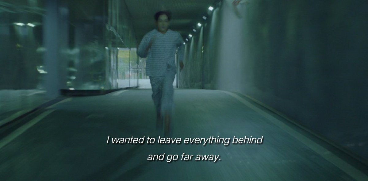 For Seongyeom, it was running away. He wanted to leave everything behind.