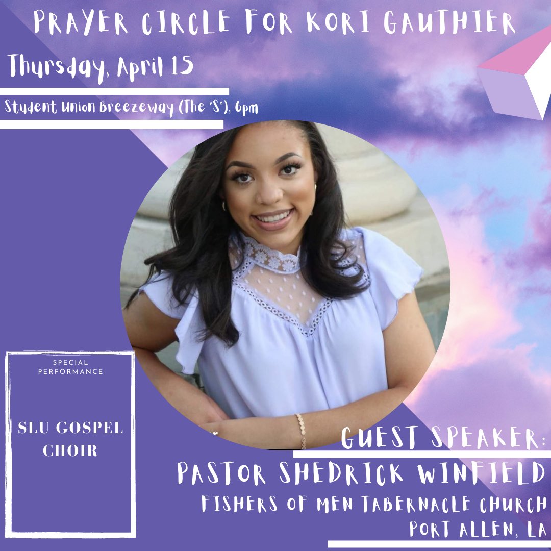 Please Join Us this Thursday on the S at 6pm for a spiritual night of prayer. There is a power in prayer &amp; community. In Jesus’s name, Kori Gauthier will be found.💜