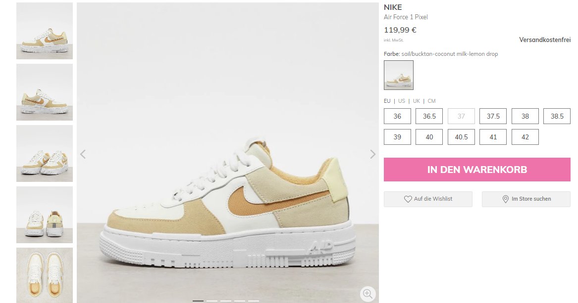 nike air force pixel restock