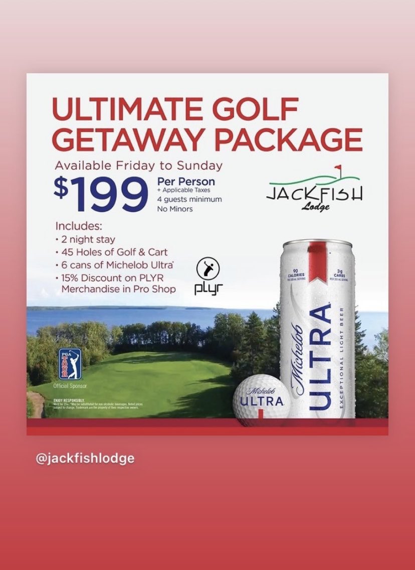 This is an unbelievable deal. Great golf course and a great location. ⁦<a href="/jackfishlodge/">Kyle Kellgren</a>⁩