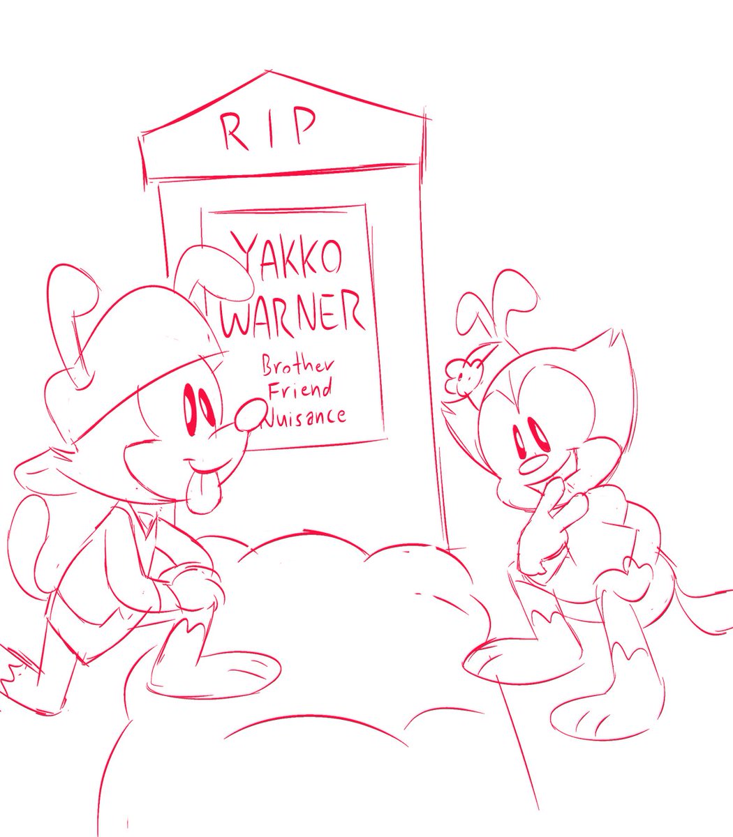 yakko climbs out of the casket to deliver his own eulogy 