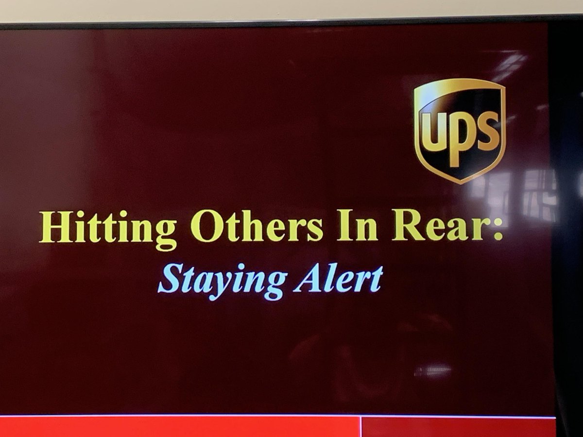 DawnWorkmanUPS's tweet photo. @UPSPostFalls HOIR driver messages on display.  Reminding our drivers to always stay alert! @NorthwestUPSers @UPSers https://t.co/dtN2iqu7nl