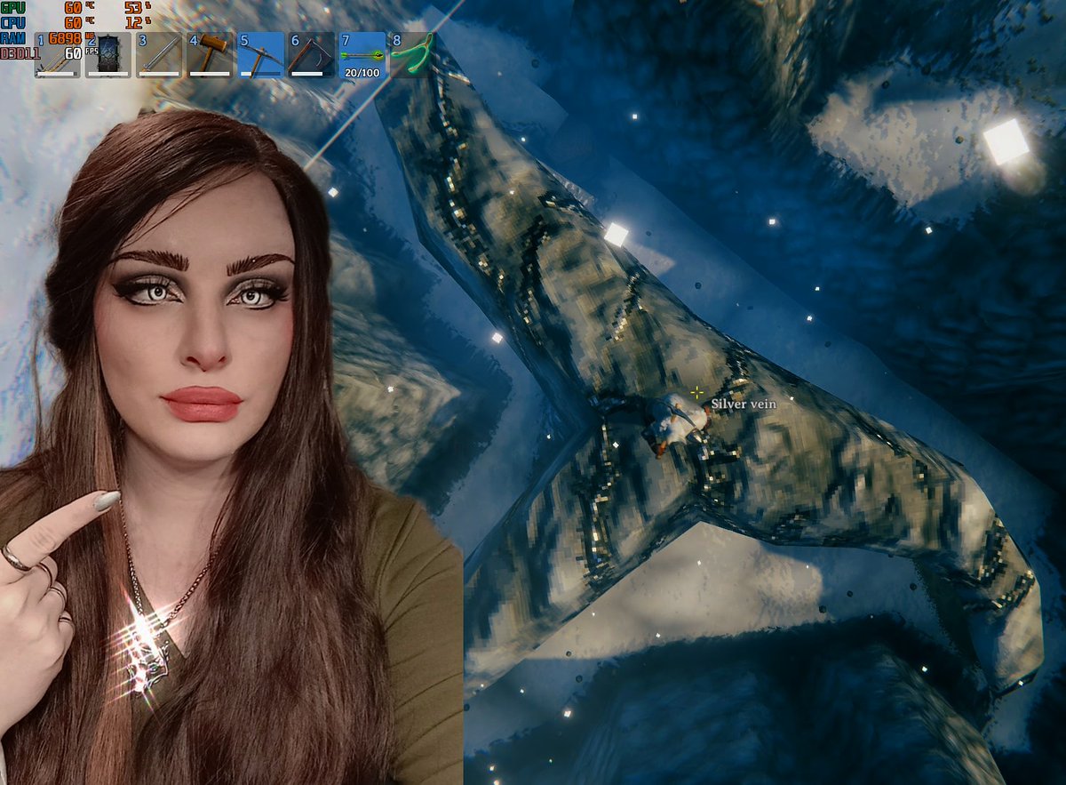 WolfiAusStahl's tweet photo. Heute haben wir in Valheim den #Silberblick Wir werden reich!!  [[[ https://t.co/LnQBLF2QAW ]]] #Live   Wandertag mit Waffe  #SupportSmallStreamer #SupportSmallStreams #Twitch #TwitchDE #selfie  #gamergirl #twitchstreamer #twitchsupport #naturpur https://t.co/Z9Gm776SRQ
