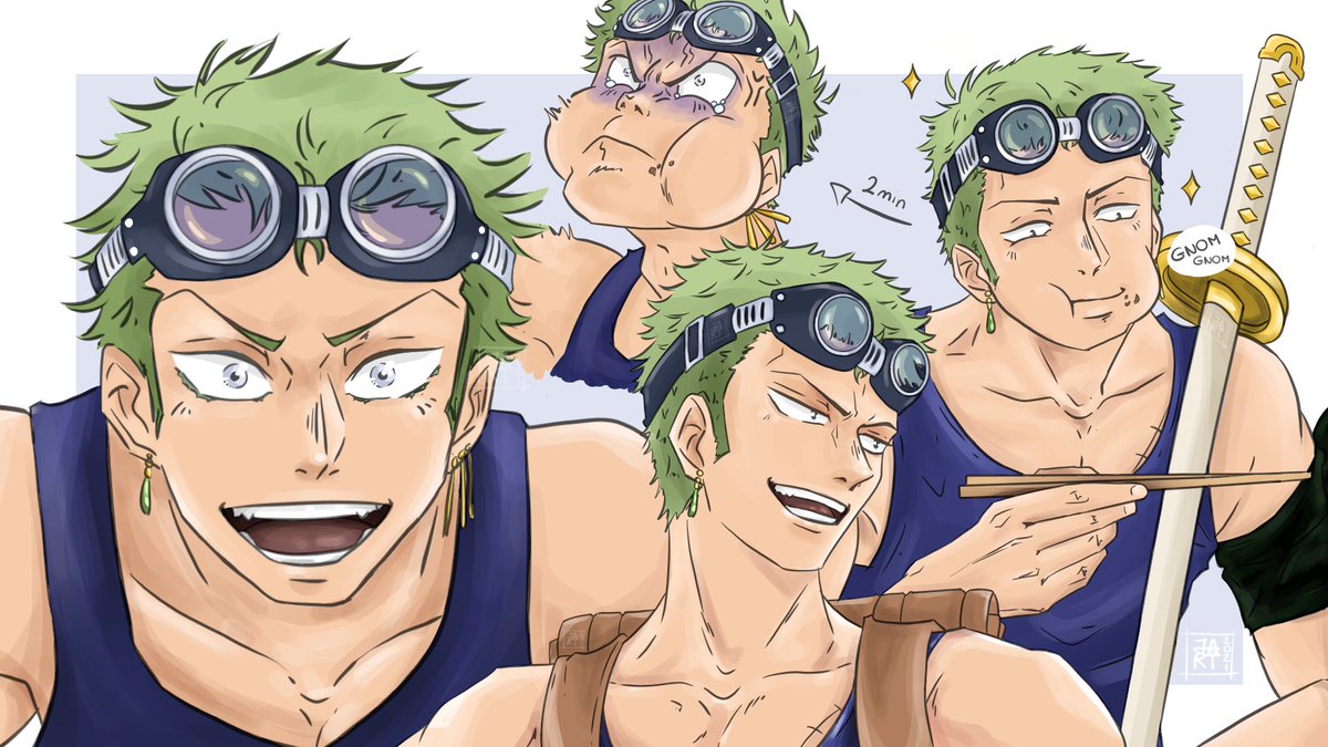 Zoro's moving castle in Skypiea !