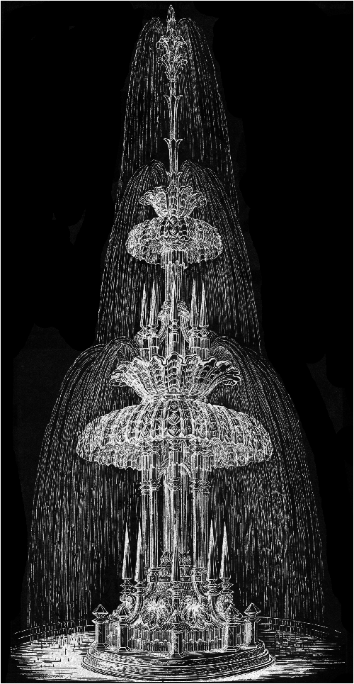 FrankensteinHug's tweet photo. Crystal fountain made by Thomas Osler for the 1851 Great Exhibition in Hyde Park, London. Lost in 1936 when the Crystal Palace burnt down https://t.co/jsO8x8z7uB