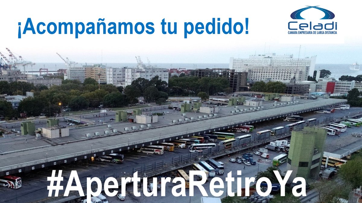 CELADIok's tweet photo. Cada vez son más los reclamos por la reactivación de la #TerminalRetiro. Hace 1 año cerrada, muchos pasajeros nos solicitan volver a viajar desde allí. ¡Acompañamos tu pedido! #AperturaRetiroYA 🙏@mindeTransporte @MatiasLammens @mariomeoni @TurismoNacionAR  @soyjuanjomendez https://t.co/UW0t6urLIY