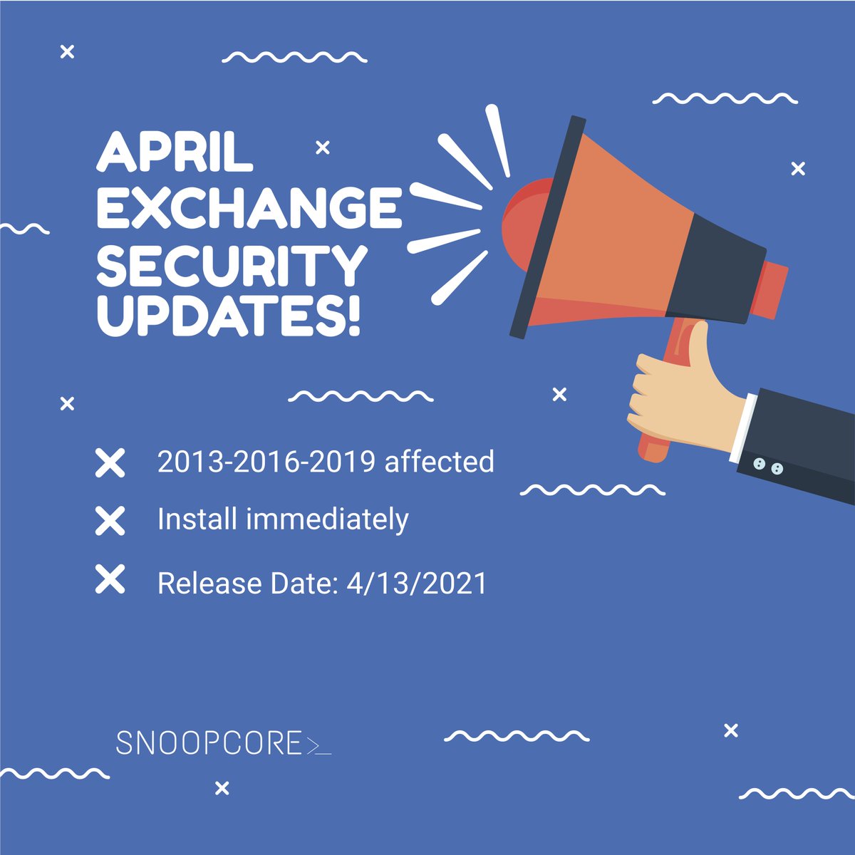 snoopcore_com's tweet photo. Important new vulnerabilities had been discovered in different Exchange Server versions, act now! https://t.co/hOxcpx4xSY https://t.co/RL0emfREaR