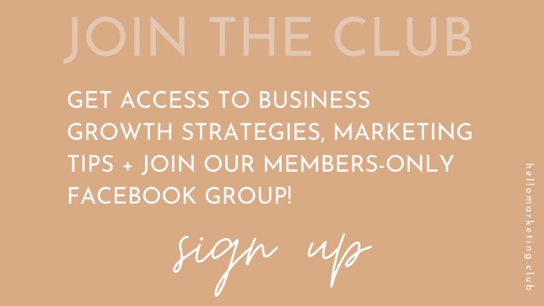 Are you a Hello Marketing member yet?
Don't miss out! We'd love for you to join us!
JOIN THE CLUB: bit.ly/3bHvUNX