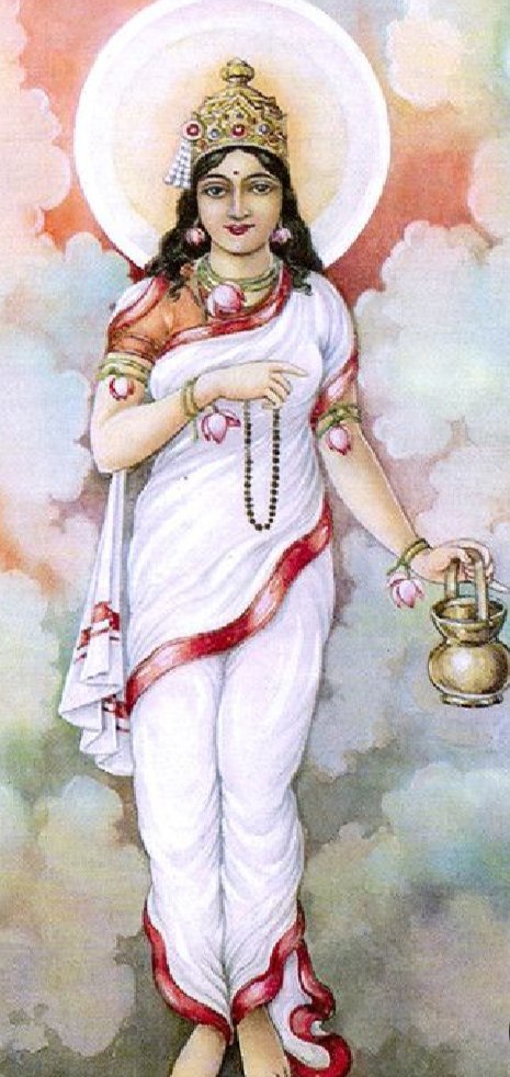 Neel1Neel's tweet photo. Day2 : Brahmacharini Devi
~
Her name derive from two words #Brahma means #tapa or #penance & acharini means #practicing or #acharan karene vale; SHE hold a roeary in right hand while kamandal in left.
I bow for knowledge , peace, prosperity &happiness with health-wealth growth. https://t.co/zlEfjk253M