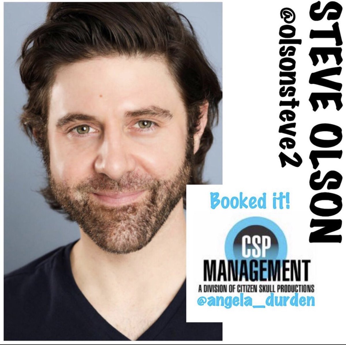CSPMANAGEMENT's tweet photo. Congratulations to STEVE OLSON for booking a studio film that has big names attached! We’ll let ya know once it’s in theaters!
Manager: Angela Durden

#actor #studiofilm #featurefilm #movietheater #talentmanager #congrats #talent #manager #hollywood #entertainment #film #movie https://t.co/nSDI0tEXGr