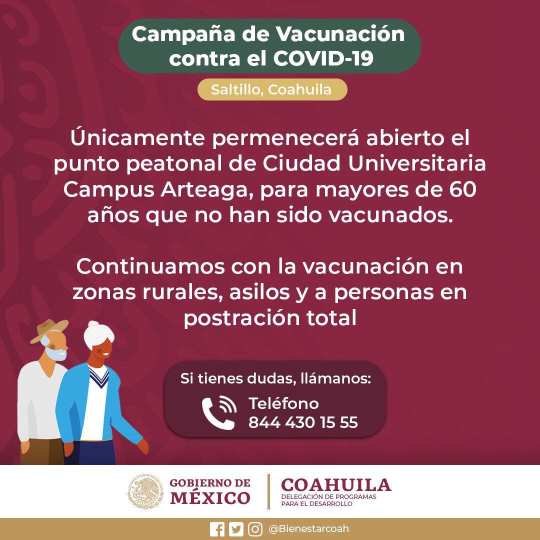 ¡Mucha atención Región Sureste de #Coahuila! #Saltillo.