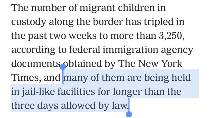 Today is the 84th day that Biden is still putting kids in cages.