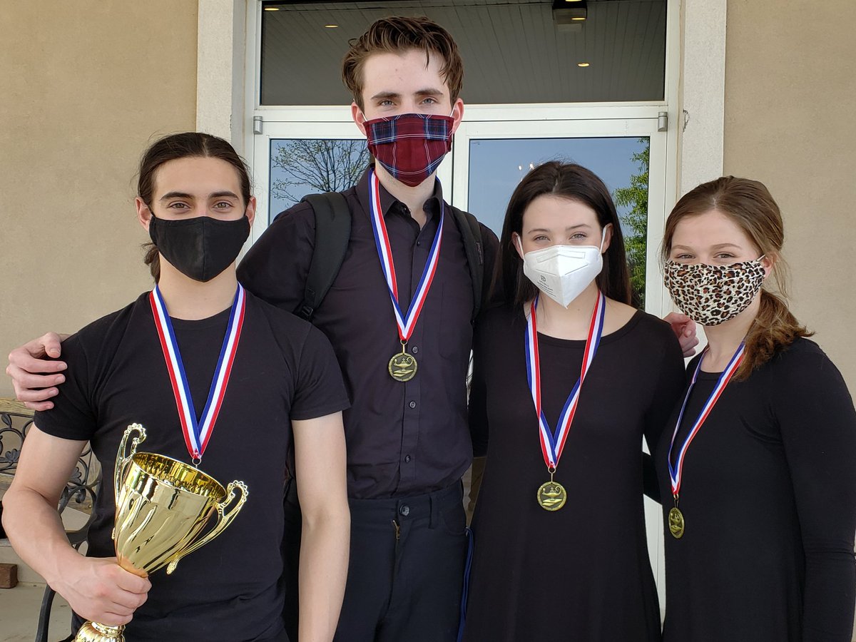 titandirector's tweet photo. So proud of our Region winning Literary Team! We won all THREE Drama Events!  Emerson Howard / Dramatic, CJ Manno / Humorous, and Cole Joyner &amp; Ellen Corry / Duo!!!! Titan up for State! https://t.co/uorMGijY7K