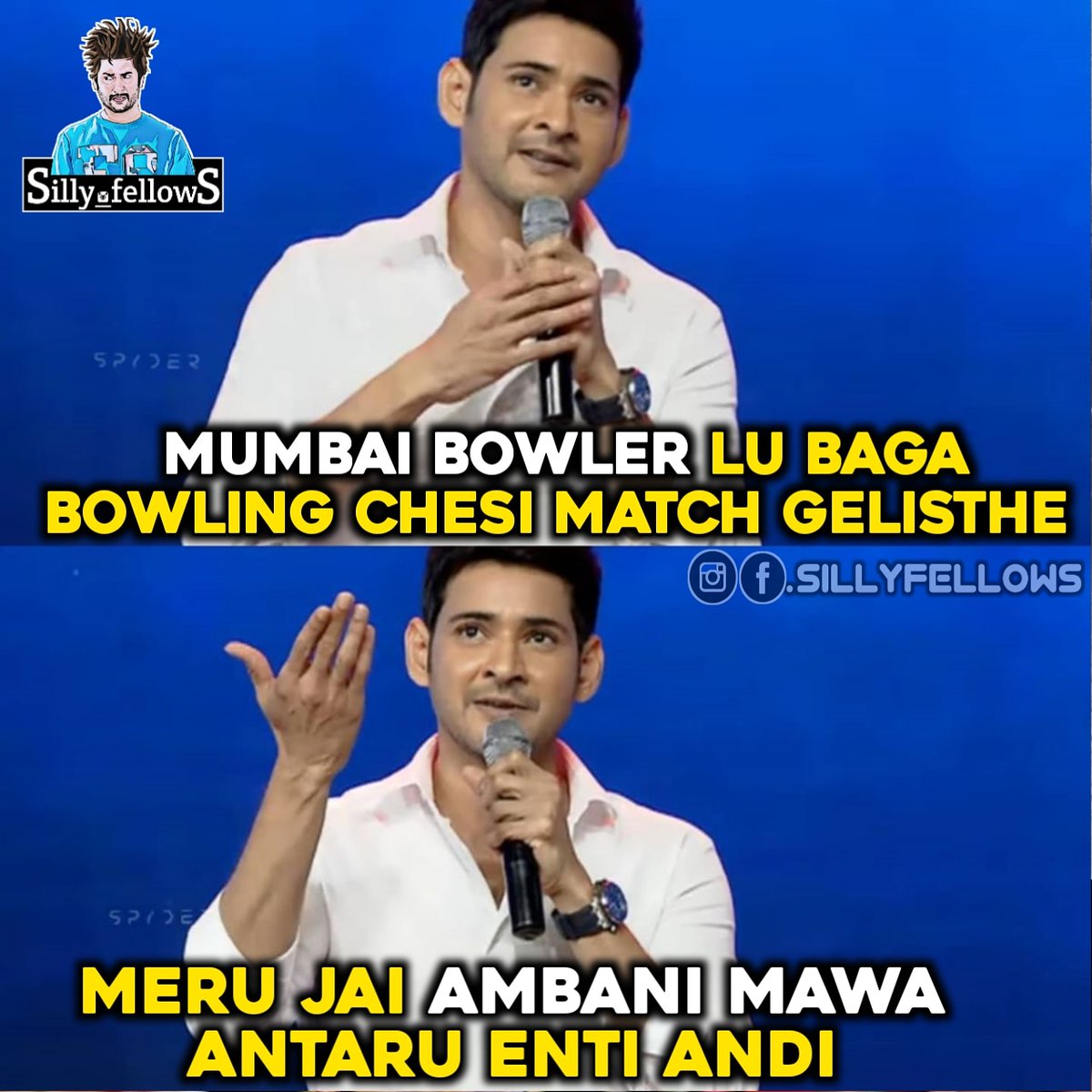 Silly_fellowS's tweet photo. #MumbaiIndians vs #KolkataKnightRiders 
#KKRvsMI #Ambani https://t.co/yZ7ropTrlL