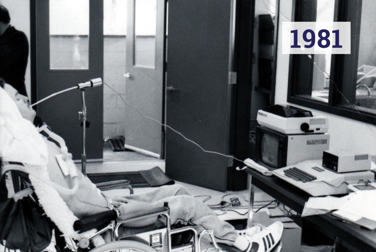 MakerMakeChange's tweet photo. #TechTuesday In 1981, Neil Squire learns to use a sip-and-puff machine to communicate via #MorseCode after his accident.

40 years later, users can use the #LipSync to control their phone and computer independently using #SipAndPuff.

https://t.co/4CYgdUQIr3 https://t.co/1gk3QavtuV