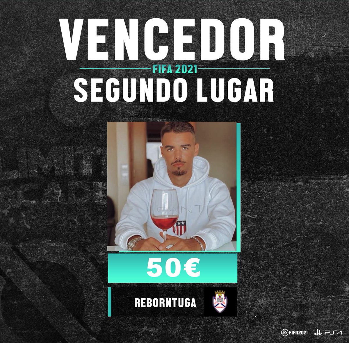Maestro_D10Z's tweet photo. Aqui temos o segundo classificado do nosso 1ºTorneio @Unlimited6ix Fifa Academy.
Muitos parabéns craque @REBORNTUGA e obrigado a todos os que participaram neste torneio.
Vamos por mais !!!
#U6IXFamily https://t.co/jugNVN7Fmn