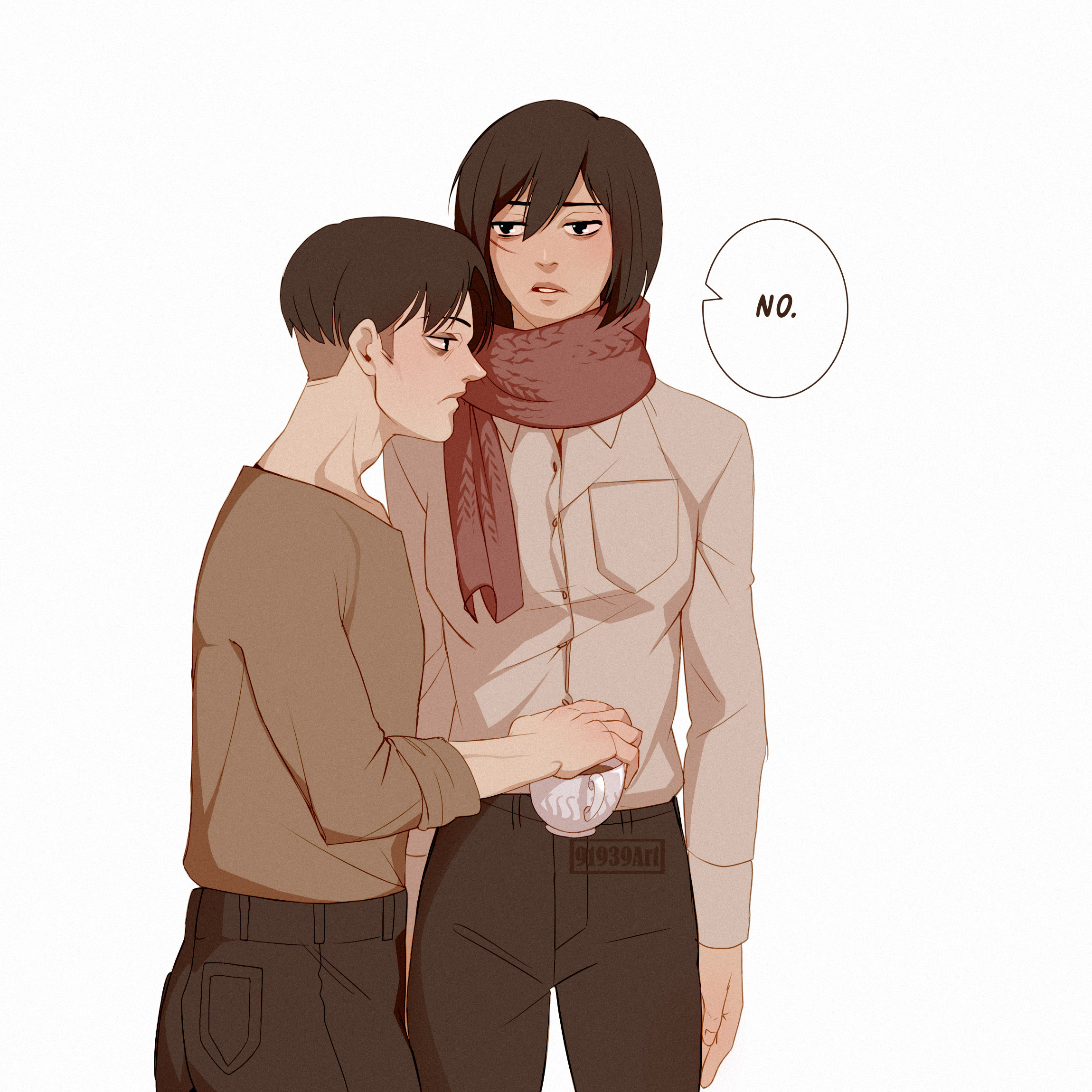art Comm Open Snk Aot Levi Leviackerman Mikasa Mikasaackerman 進撃の巨人 リヴァイ リヴァイ兵長 ミカサ ミカサ アッカーマン アッカーマン Oh We Wanted So Much More From Ackerman Bloodline T Co